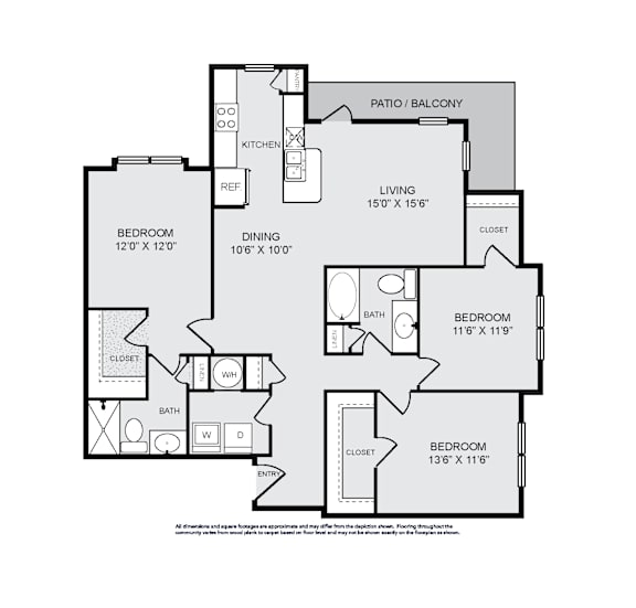A black and white image of a floor plan for a house.