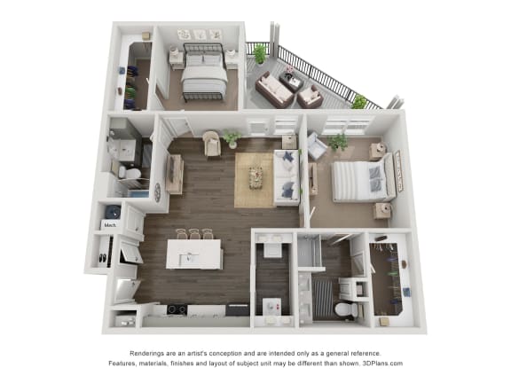a 1 bedroom floorplan is shown in this image