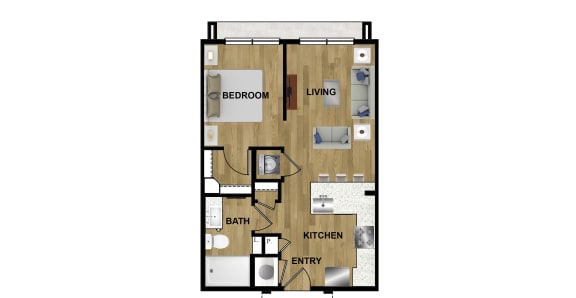 S1 Floor Plan at Brixton South Shore, Austin, TX