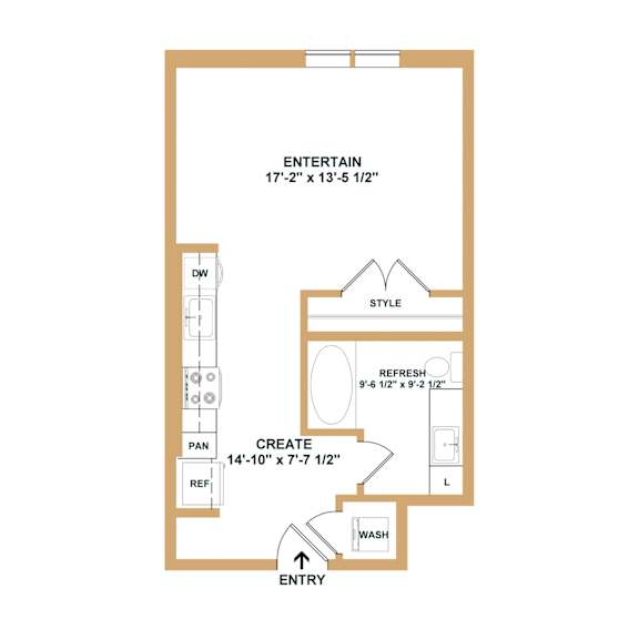 A drawing of a bathroom with a toilet, sink, and shower.