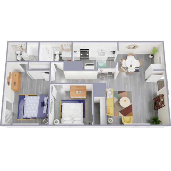 a floor plan of a 1 bedroom apartment