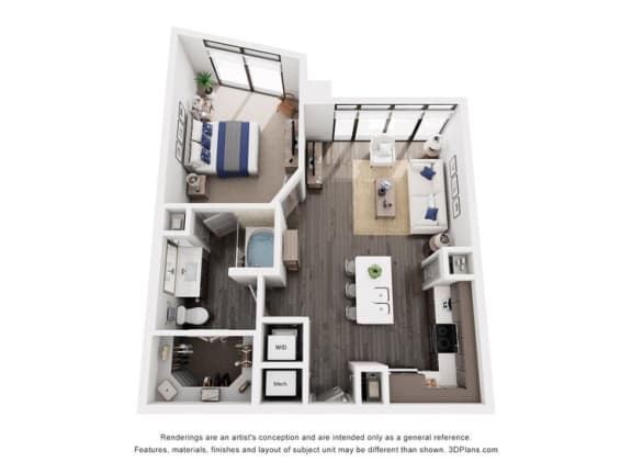 a 1 bedroom floor plan  summit