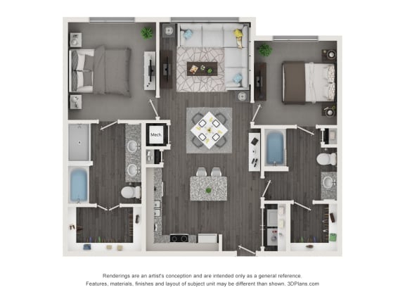 a 2234 sqft floor plan  1 bedroom