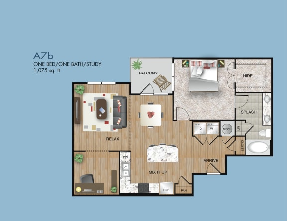 energy corridor 1 bedroom apartments for rent