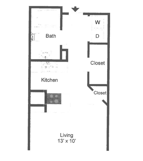 a floor plan of a house with two floors