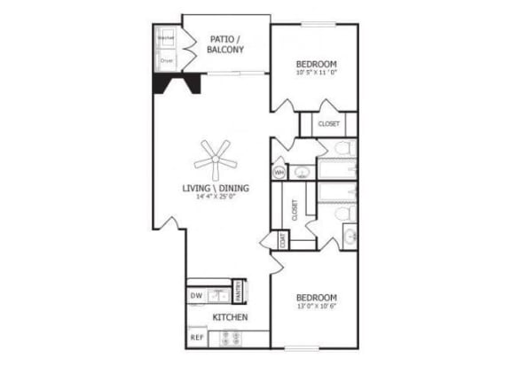 2X2 floorplan