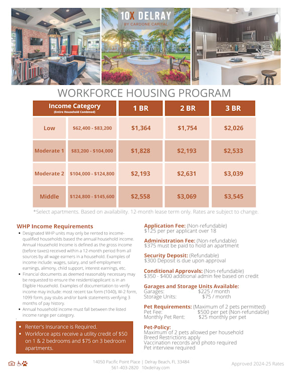 an image of a flyer titled workforce housing program brochure