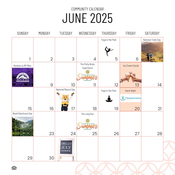 a calendar with the month of june 2014