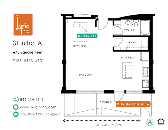 a floor plan of studio a