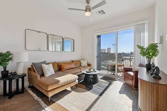 Modern Living Area at Lura Vegas Apartments, Las Vegas, NV, 89103