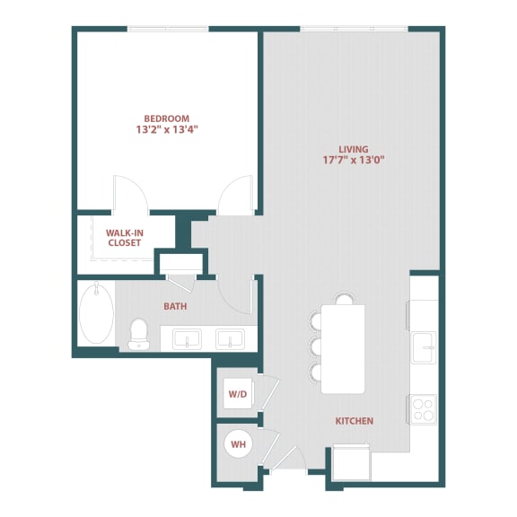 A4 One bedroom, One bathroom at 19 South Apartments, Kissimmee, FL