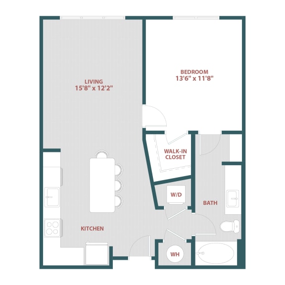 A6 One bedroom, One bathroom at 19 South Apartments, Kissimmee, Florida