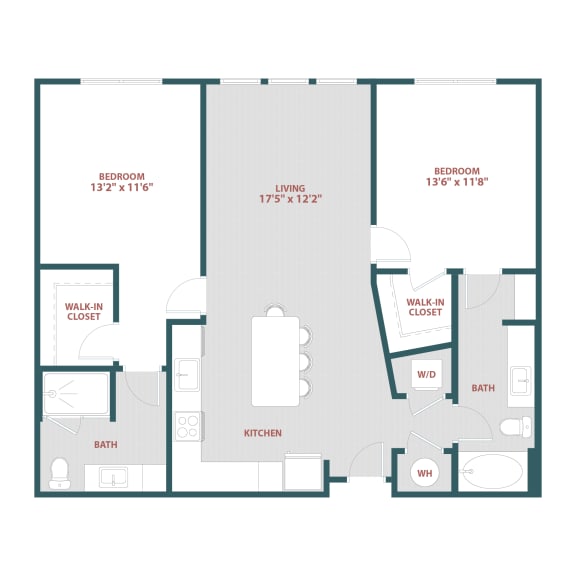 B5 Two bedroom, Two bathroom at 19 South Apartments, Kissimmee, Florida