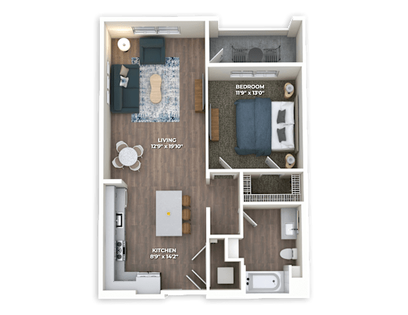 Floor Plan  A2 Floor Plan at Panorama Riverpark, Oxnard, CA 93036