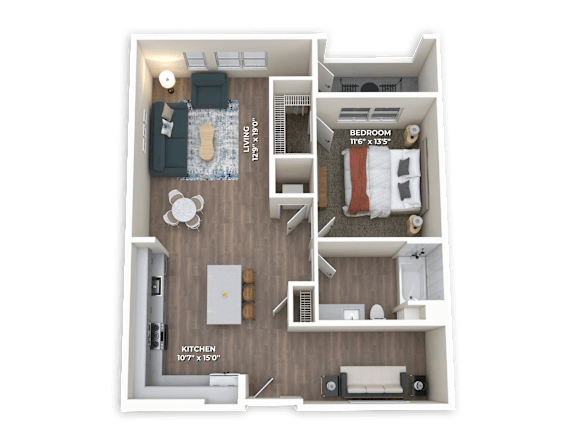 Floor Plan  A8 Floor Plan at Panorama Riverpark, Oxnard, CA 93036