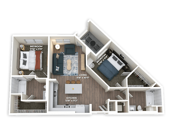Floor Plan  B1 Floor Plan at Panorama Riverpark, Oxnard, CA