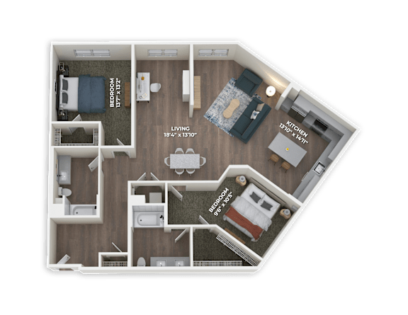 Floor Plan  B33 Floor Plan at Panorama Riverpark, California