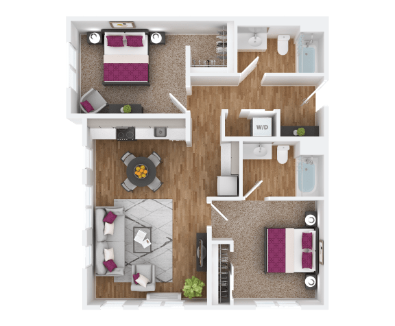 2 bedroom 2 bath at Hana Apartments, Hillsboro