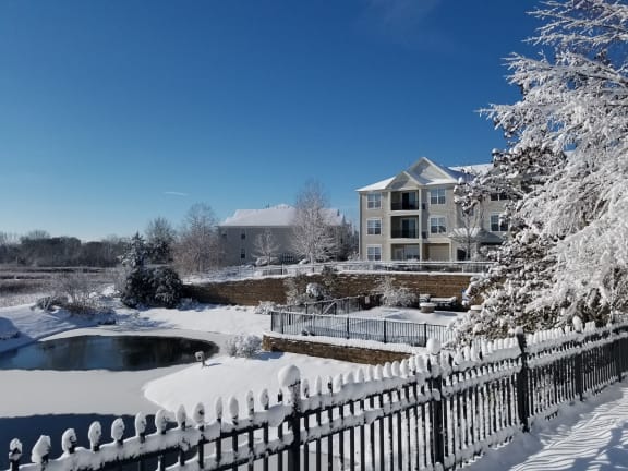 Winter View at The Sanctuary of Lake Villa, Illinois, 60046