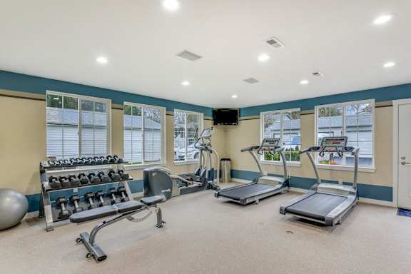Gym at Maple Crossing Apartments, Maple Valley, Washington