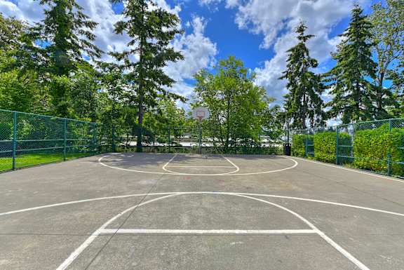 Full Outdoor Basketball Court at Silver Springs, Washington
