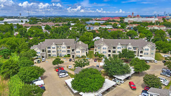 House Aerial Perspective at Acclaim at South Congress, Texas, 78704