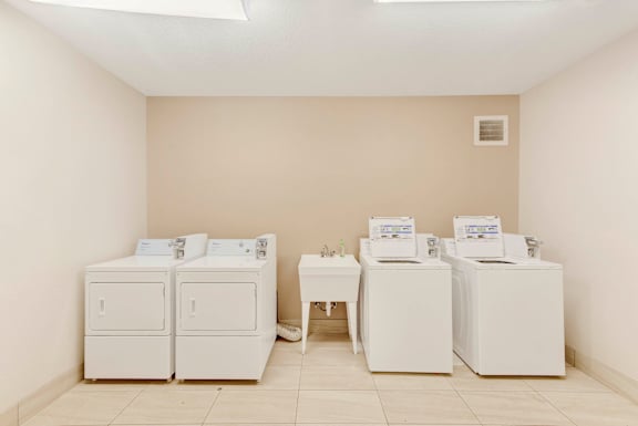 Stacked Washer Dryer at Sable Ridge Senior Residences North, Denver, CO, 80239