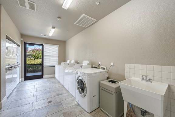 Laundry Room at The Ridge Apartments, California