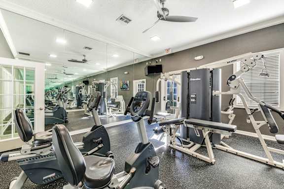 Modern gym at Saxon Trace, Orange City, FL