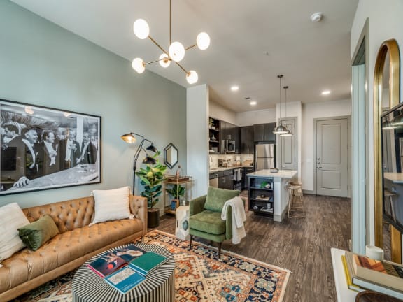 One bedroom model apartment