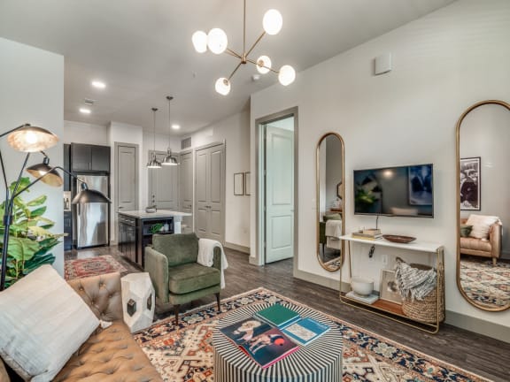 One bedroom model apartment