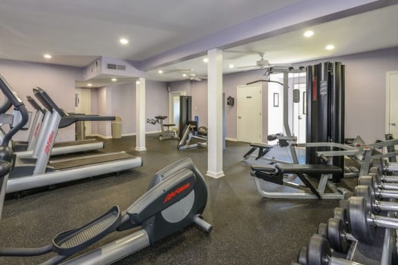 Modern Fitness Center at The Summit at Avent Ferry, North Carolina