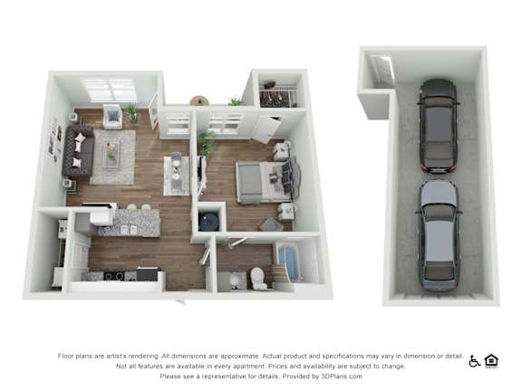 1 bed 1 bath at Echo Park at Perry Crossing Apartments, Plainfield