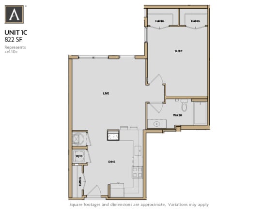 a floor plan of a studio apartment
