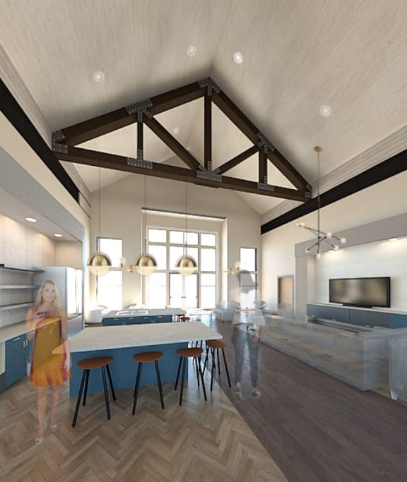 Amenity Kitchen at Whetstone Flats, Tennessee