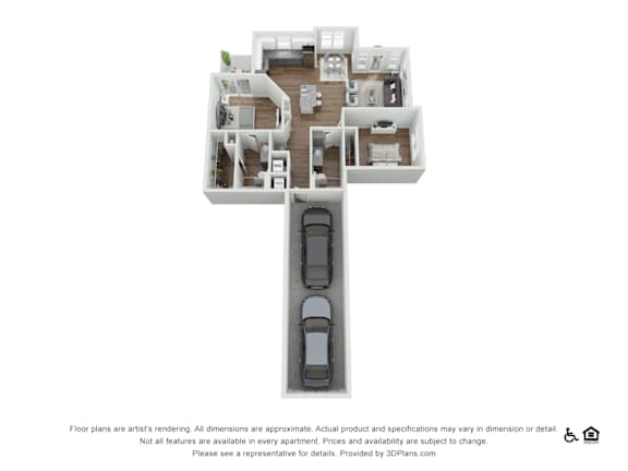 2 bed 2 bath A at Echo Park at Perry Crossing Apartments, Plainfield, 46168