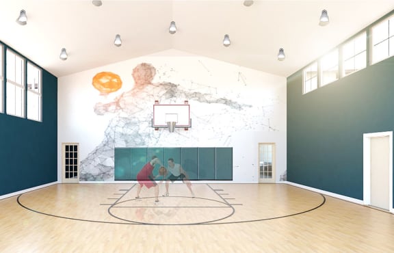 Full Size Basketball Court at Whetstone Flats, Nashville, Tennessee