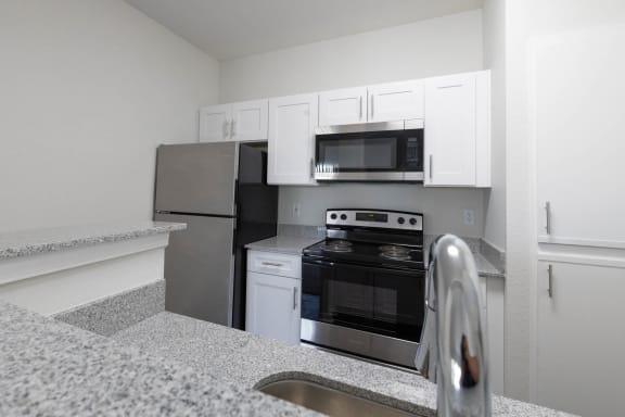 Kitchen appliances at Center Point Apartments, Indianapolis