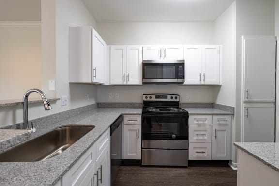 Kitchen area at Center Point Apartments, Indianapolis, IN