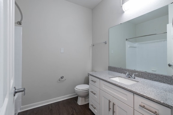 Bathroom with sink at Center Point Apartments, Indianapolis, IN, 46214