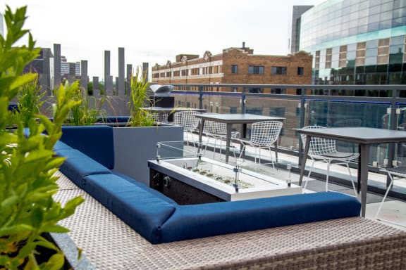 Spacious Rooftop Deck at The Congress at Library Square, Indianapolis