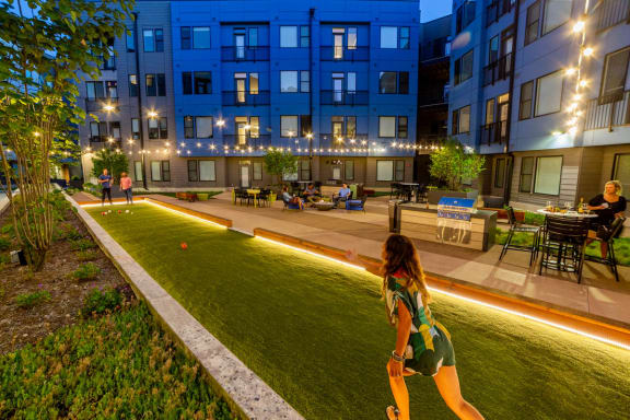 Green Spaces With Mature Tree at CityWay, Indianapolis, IN, 46204