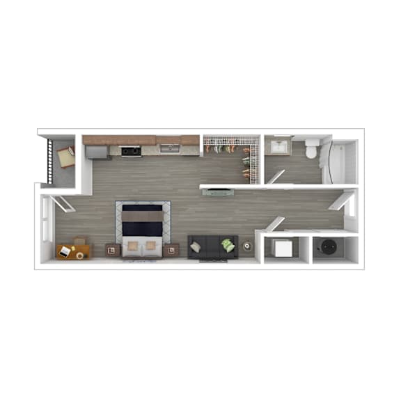 Capitol Floor Plan at Gathyr Apartments, Indianapolis, IN