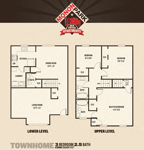 Monon Park - 3 Bedroom Townhome at Monon Living, Indianapolis