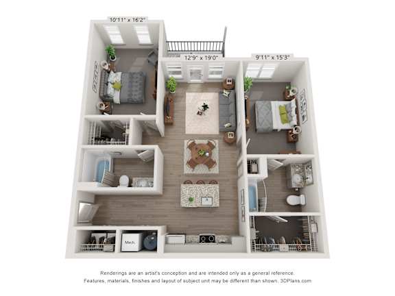 a 1 bedroom floor plan  summit  503 sq ft