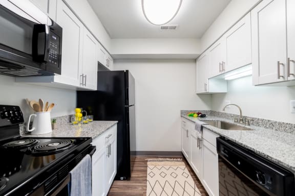 Remodeled Kitchen at The Residence at White River Apartments, Indianapolis, IN
