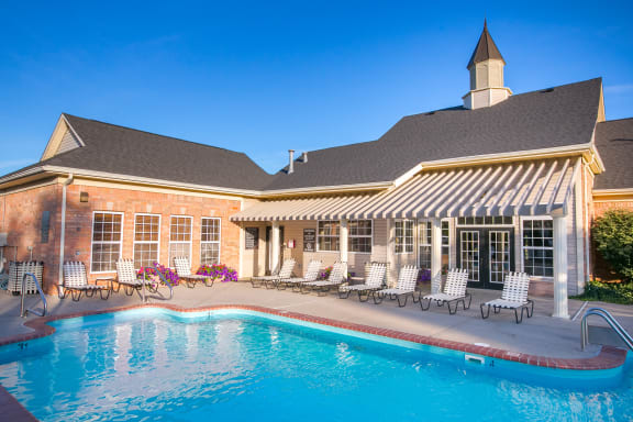 Blue Cool Swimming Pool at Steeplechase at Shiloh Crossing, Indiana, 46123