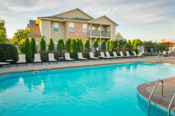 Sparkling Swimming Pool at Steeplechase at Shiloh Crossing, Indiana