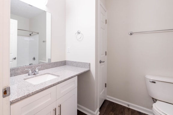 Large Soaking Tub In Bathroom at Steeplechase at Shiloh Crossing, Avon, Indiana