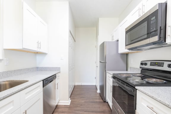 Chef-Inspired Kitchens Feature Stainless Steel Appliances at Steeplechase at Shiloh Crossing, Avon